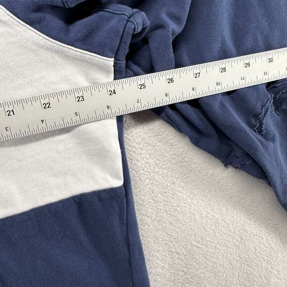 Michigan Wolverines Rugby Shirt men's XL Blue Nike Campus Collection REPAIRED - Picture 7 of 15